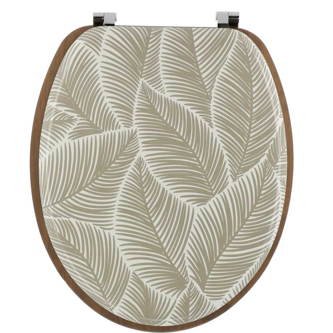 Accessoire Wc|TENDANCE Abattant WC 18 pouces façon bois acacia Rustique Mimétisme Marron