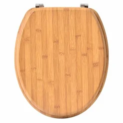 Accessoire Wc|TENDANCE Abattant WC 18 pouces façon Bambou Naturel