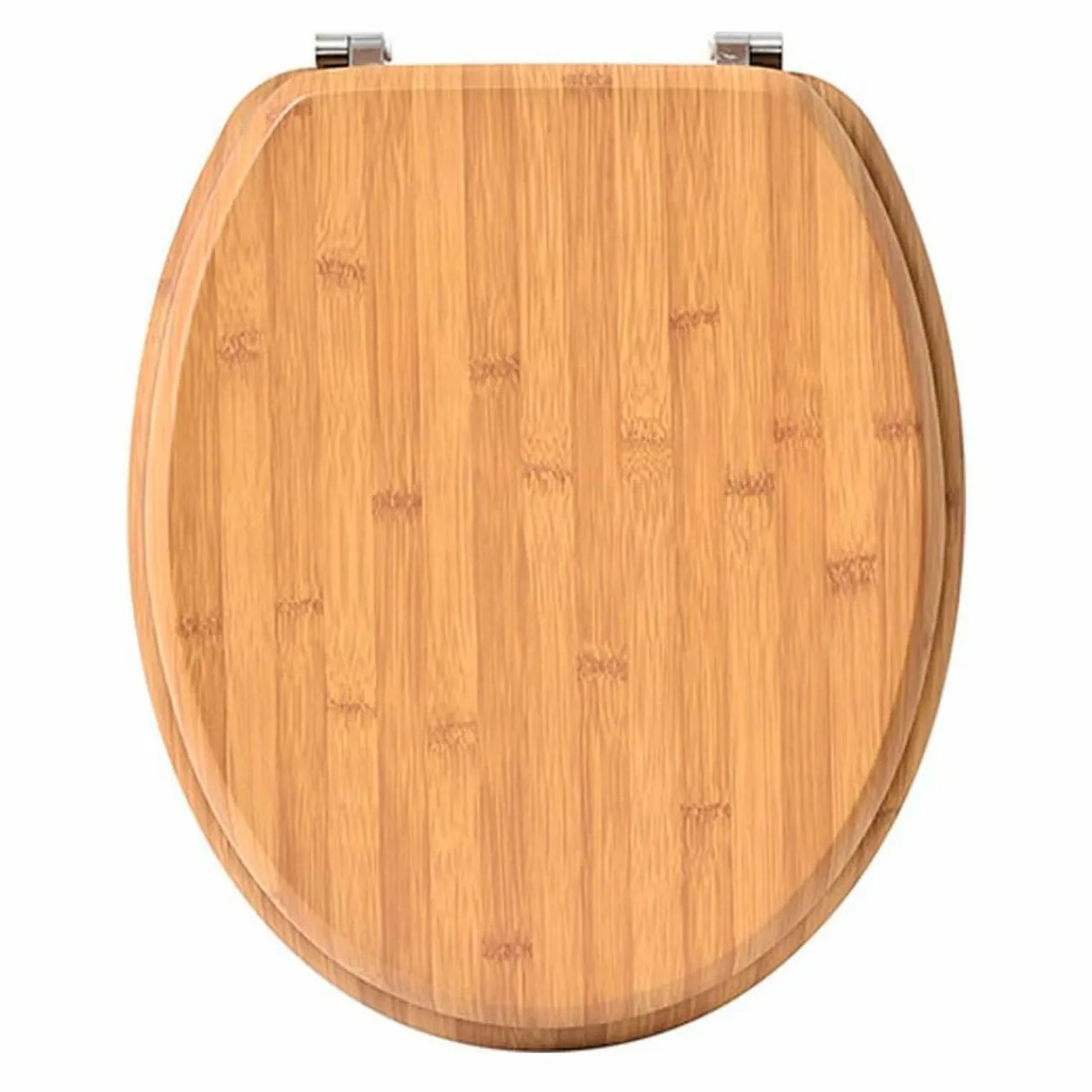 Accessoire Wc|TENDANCE Abattant WC 18 pouces façon Bambou Naturel