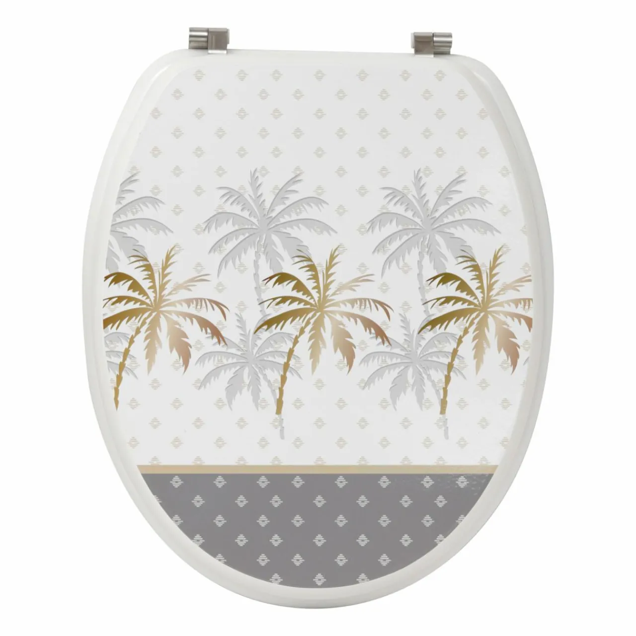 Accessoire Wc|TENDANCE Abattant WC 18 pouces Florida Gris