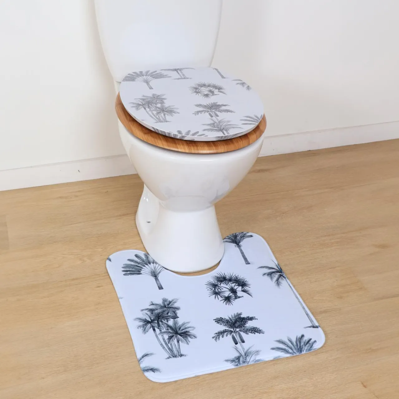 Accessoire Wc|TENDANCE Abattant WC 18 pouces MDF Arizona Dream Gris