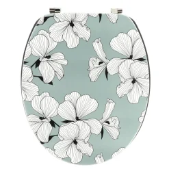 Accessoire Wc|TENDANCE Abattant WC 18 pouces MDF Ecrin Vert