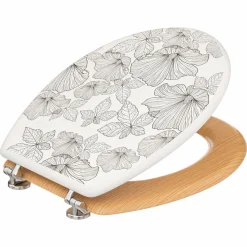 Accessoire Wc|5 Five Simply Smart Abattant WC Blackflora Blanc