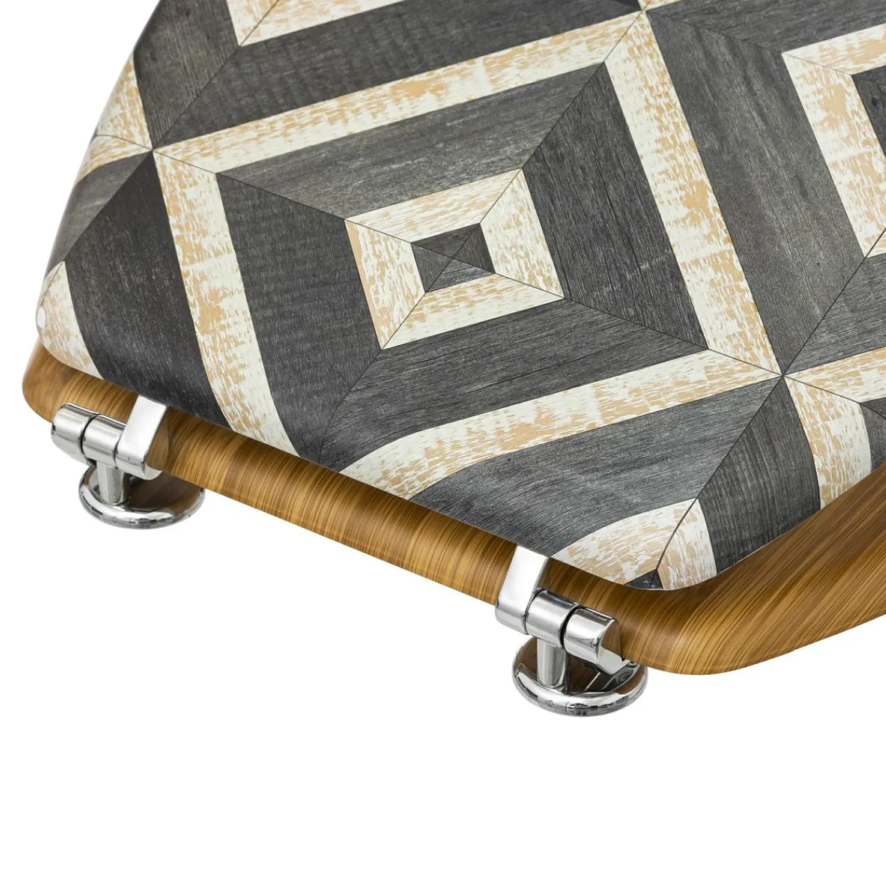 Accessoire Wc|ATMOSPHERA Abattant WC bois (36 x 42,5 cm) Canvas Gris