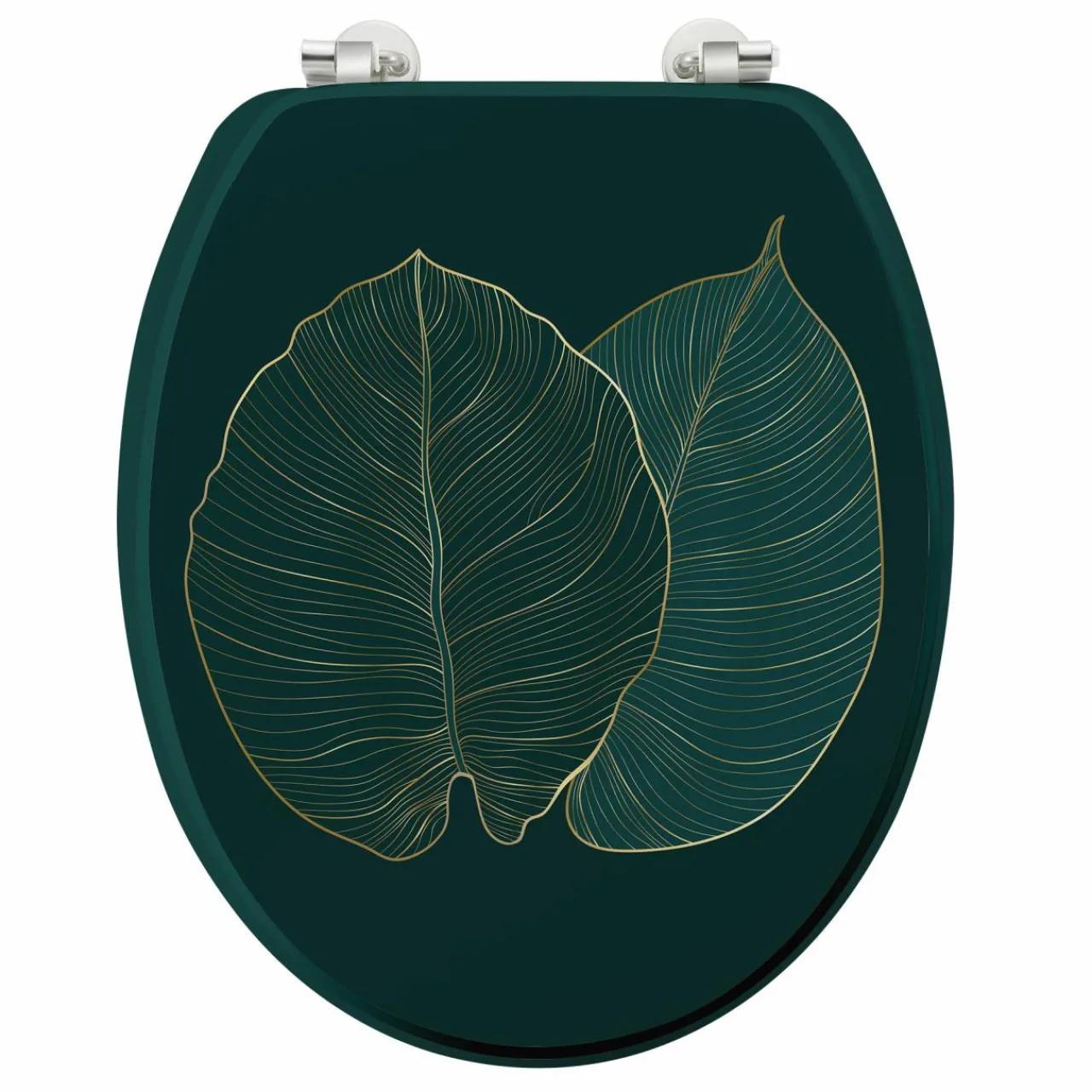 Accessoire Wc|douceur d'intu017drieur Abattant WC bois (37 x 46 cm) Jade Vert