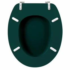 Accessoire Wc|douceur d'intu017drieur Abattant WC bois (37 x 46 cm) Jade Vert