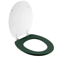 Accessoire Wc|douceur d'intu017drieur Abattant WC bois (37 x 46 cm) Vagabonde Vert