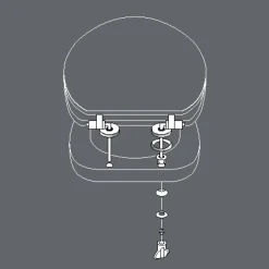 Accessoire Wc|douceur d'intu017drieur Abattant WC bois (37 x 46 cm) Vagabonde Vert