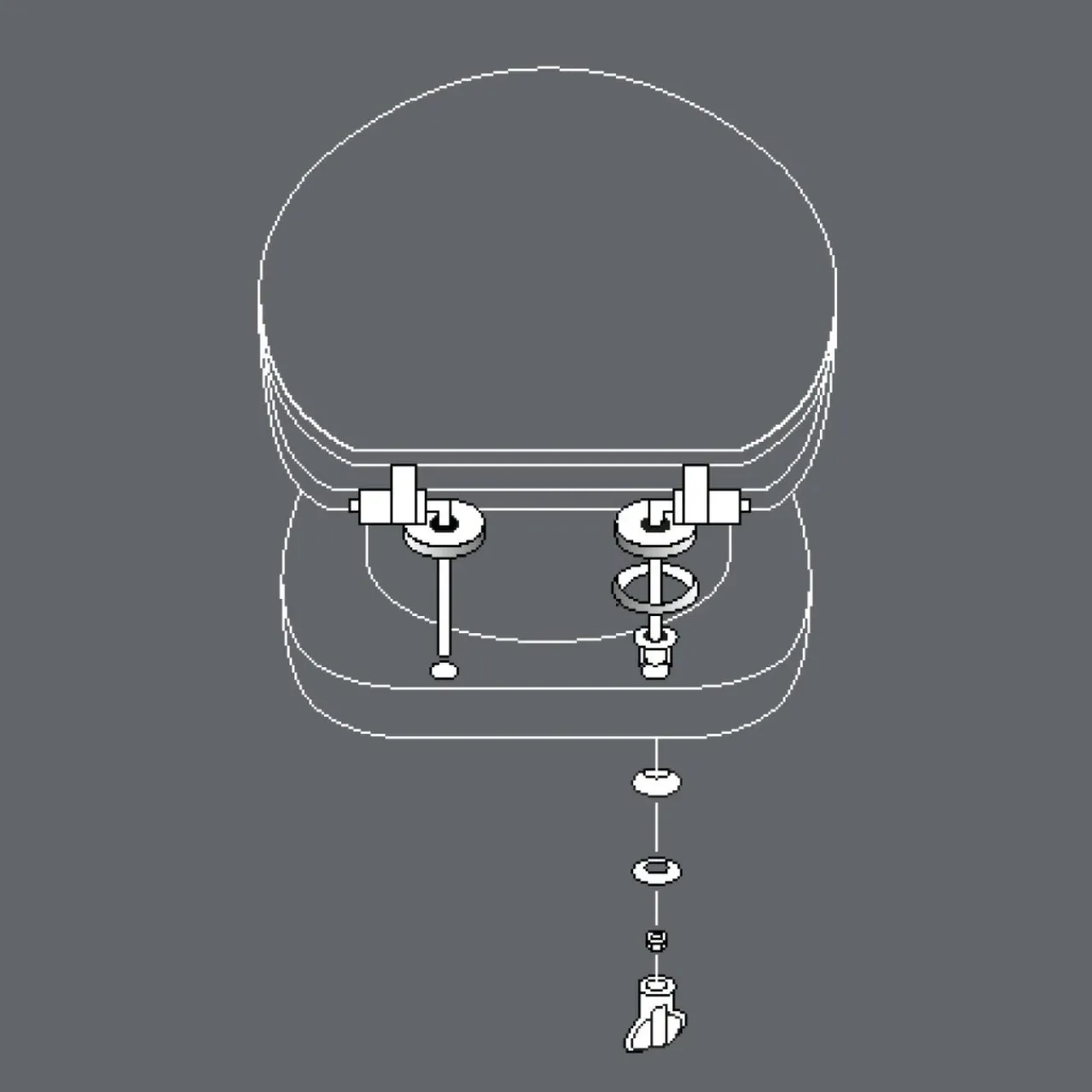 Accessoire Wc|douceur d'intu017drieur Abattant WC bois (37 x 46 cm) Vagabonde Vert