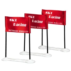 Village De Noël Lemax|LEMAX Accessoire (H9 cm) Drapeaux de course de ski Racing Net