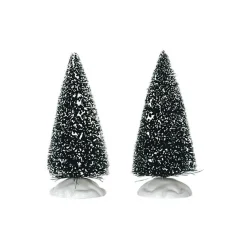 Village De Noël Lemax|LEMAX Accessoire (H10 cm) Lot de 2 sapins