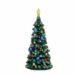 Village De Noël Lemax|LEMAX Accessoire (H16 cm) Sapin de Noël lumineux Multicolore