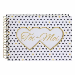 Objet Déco|OSTARIA Album photo spirale - 80 pages Toi + moi Blanc