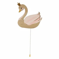 Luminaire Enfant|OSTARIA Applique murale bois Cygne Rose
