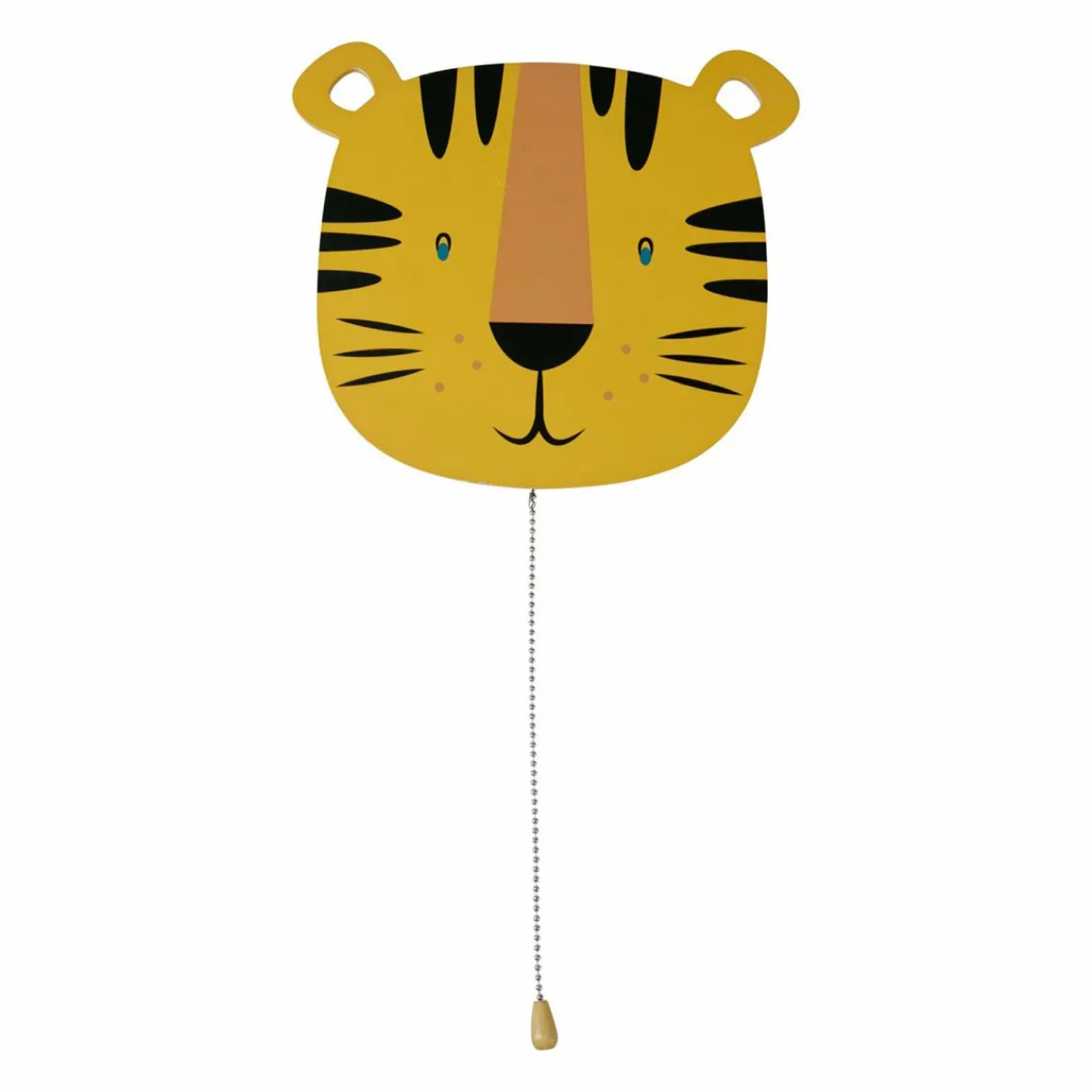 Luminaire Enfant|OSTARIA Applique murale enfant bois (25 x 24 cm) Tigre Orange