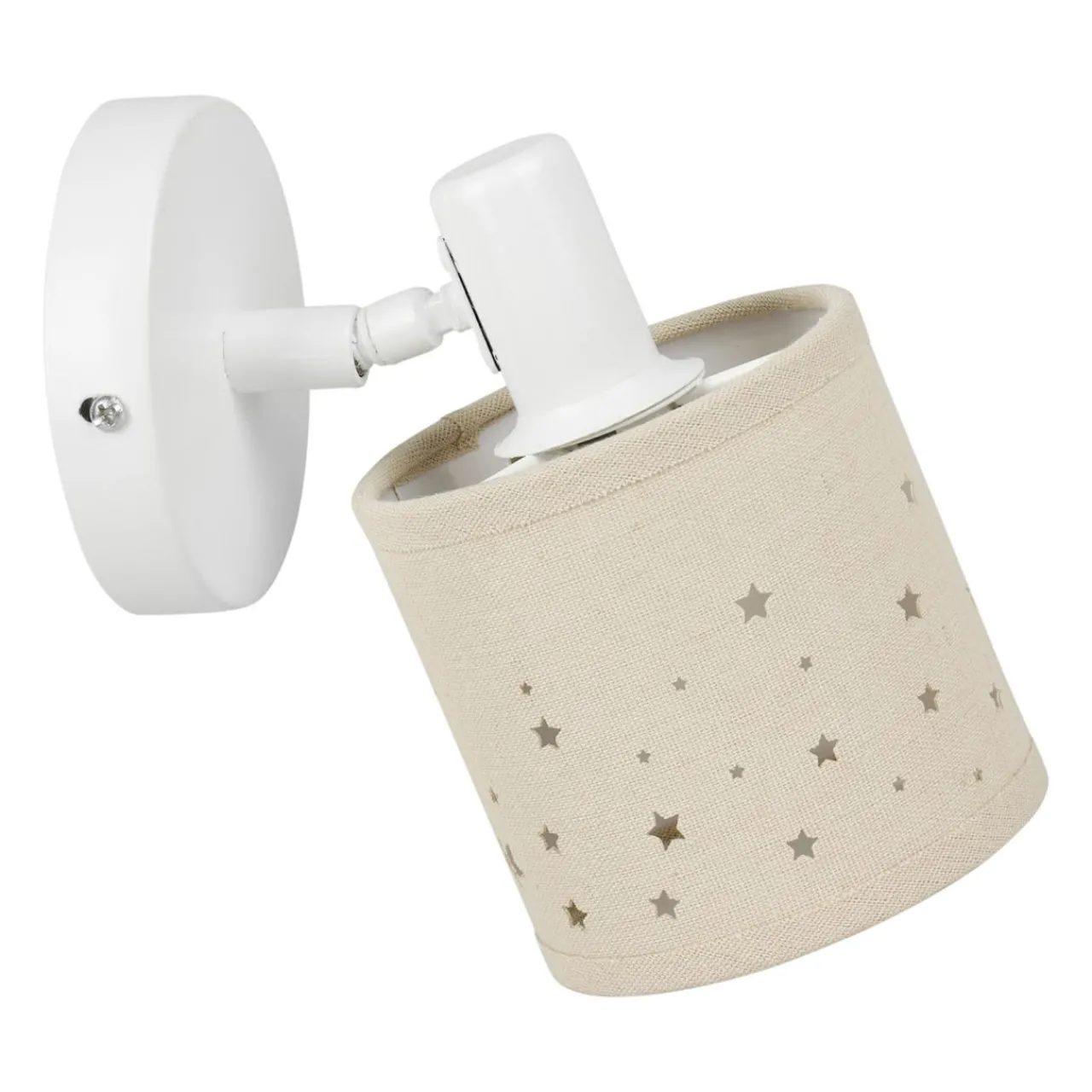 Applique|OSTARIA Applique murale orientable métal et lin (10 x 18 cm) Estrella Beige