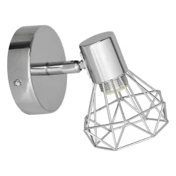 Applique|OSTARIA Applique murale orientable métal (13 x 13,5 cm) Diamond Argent