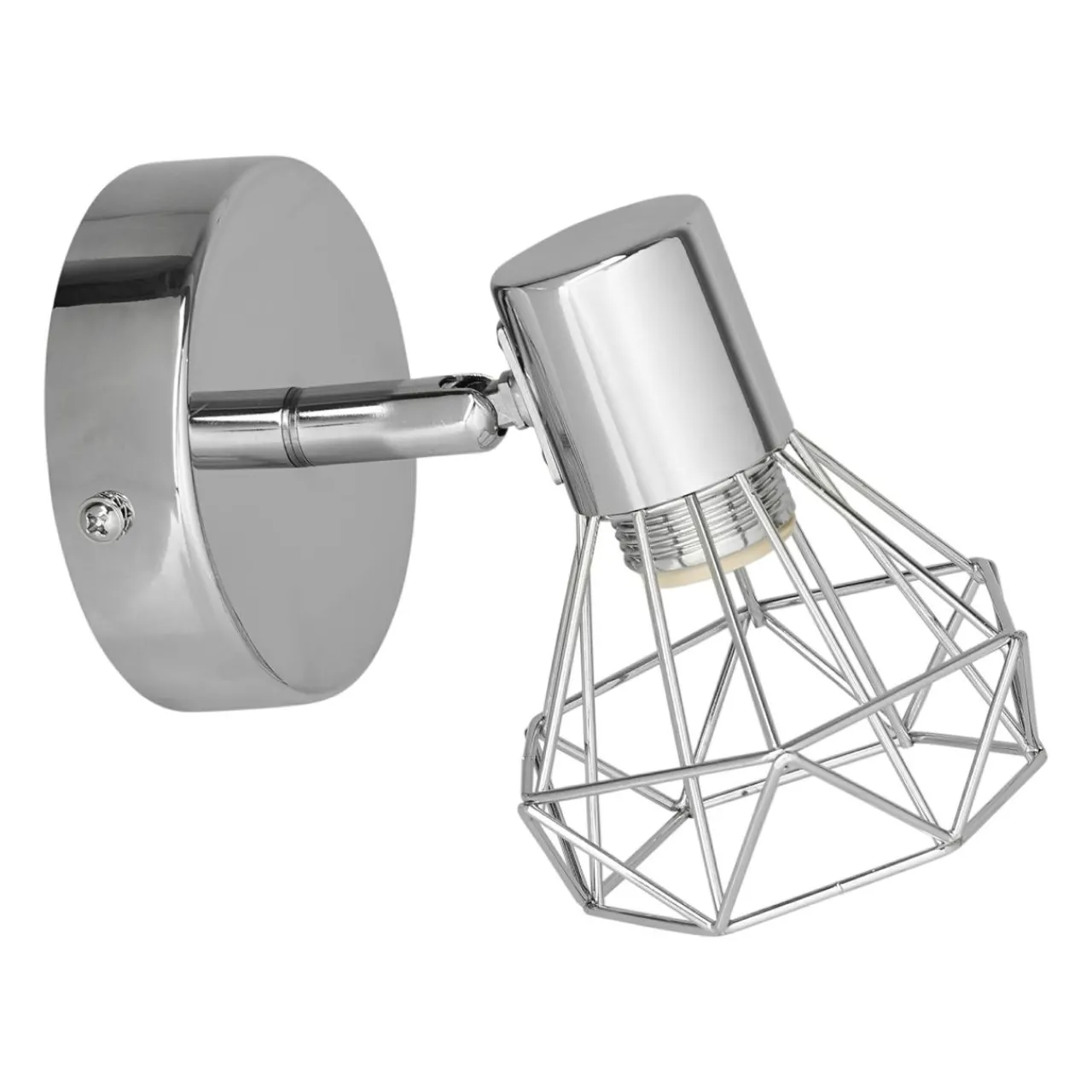 Applique|OSTARIA Applique murale orientable métal (13 x 13,5 cm) Diamond Argent