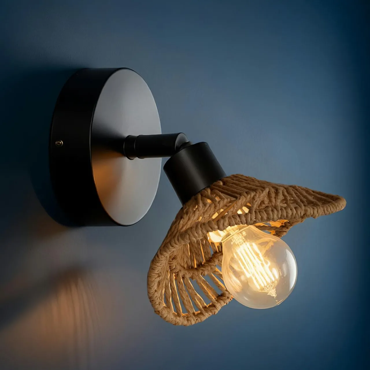 Applique|OSTARIA Applique murale papier et métal (H17 cm) Riva Naturel