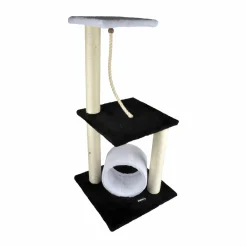 Arbre À Chat, Griffoir|LOVE STORY Arbre à chat avec jouet et tunnel Noir