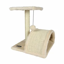 Arbre À Chat, Griffoir|LOVE STORY Arbre à chat avec jouet et tunnel Ecru