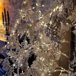 Personnage, Objet Grand Format|Arbre Lumineux|EMINZA Arbre lumineux 600 LED (H200 cm) Saule pleureur Fleur Blanc Blanc chaud