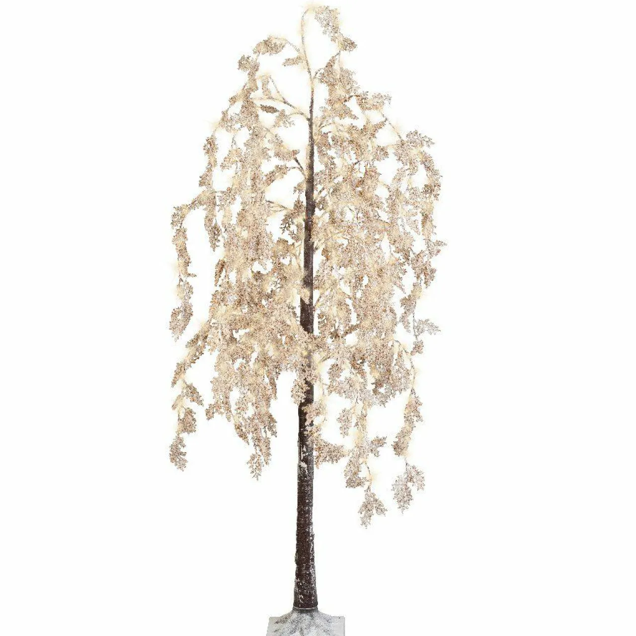 Personnage, Objet Grand Format|Arbre Lumineux|EMINZA Arbre lumineux 600 LED (H200 cm) Saule pleureur Fleur Blanc Blanc chaud