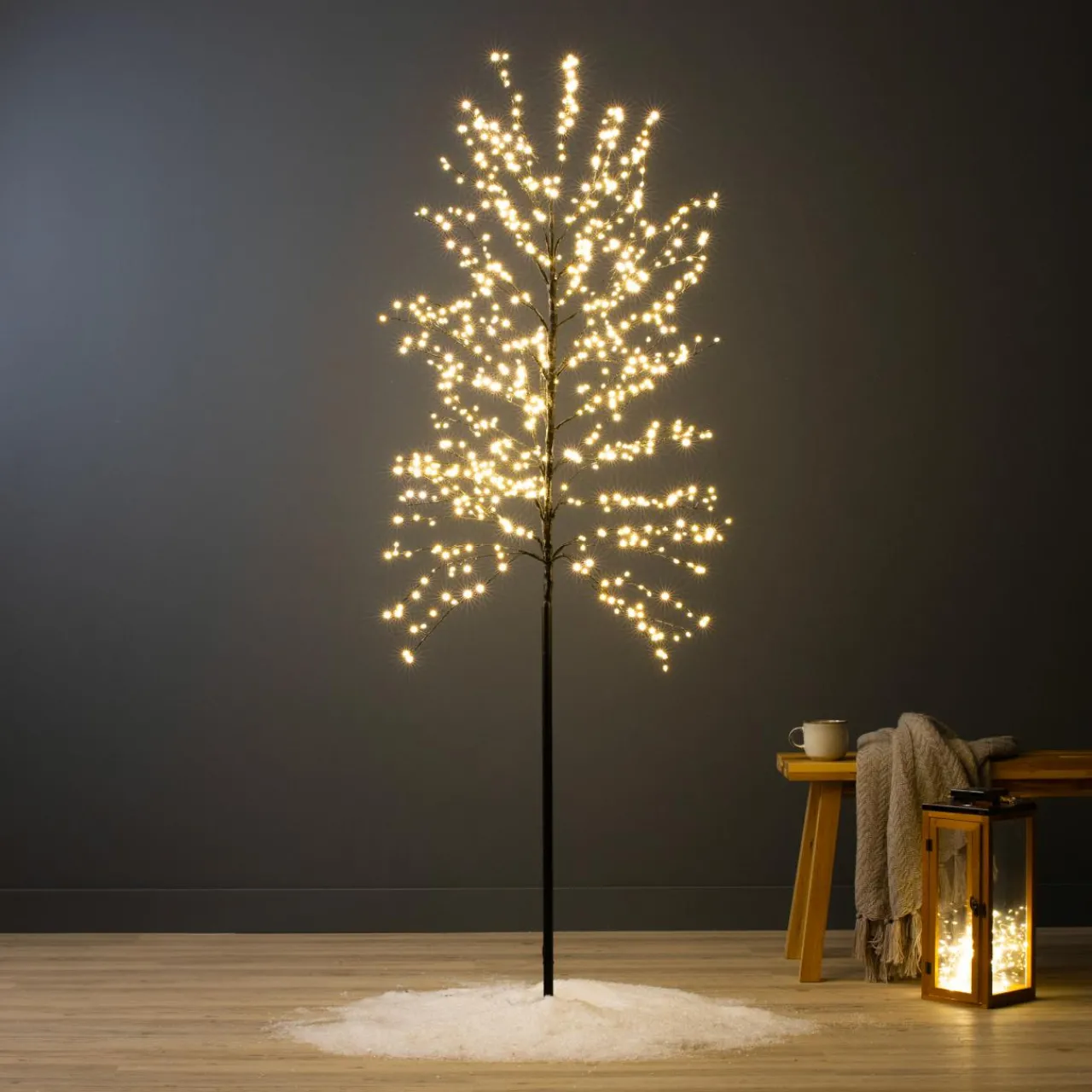 Arbre Lumineux|Arbre Lumineux|KAEMINGK Arbre lumineux 720 LED (H180 cm) Holly Platane et blanc chaud Noir