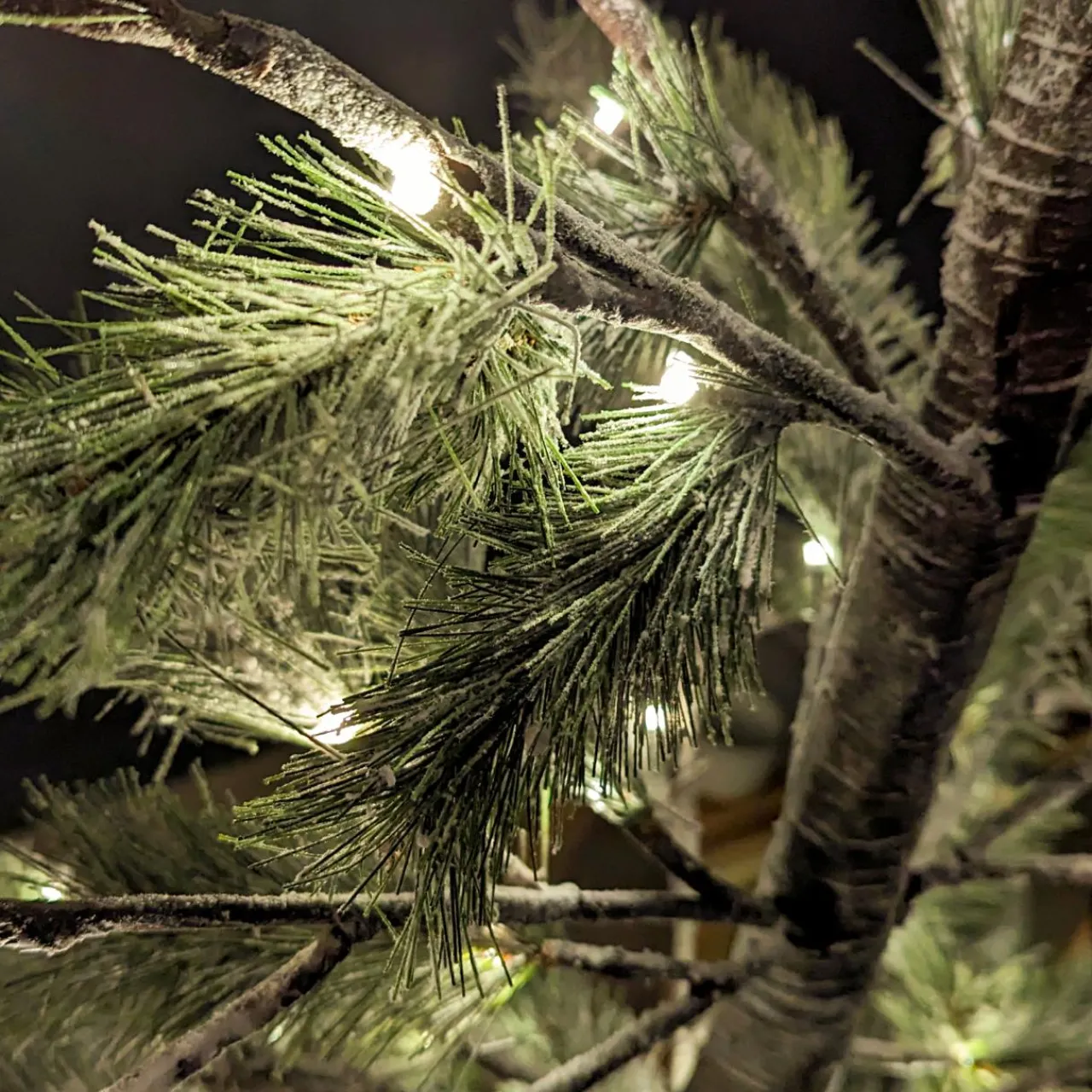 Arbre Lumineux|Arbre Lumineux|KAEMINGK Arbre lumineux 72 LED (H150 cm) Sapin Alpin Vert enneigé et Blanc chaud