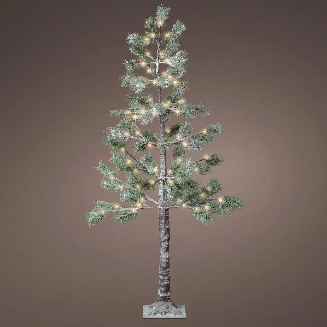 Arbre Lumineux|Arbre Lumineux|KAEMINGK Arbre lumineux 72 LED (H150 cm) Sapin Alpin Vert enneigé et Blanc chaud