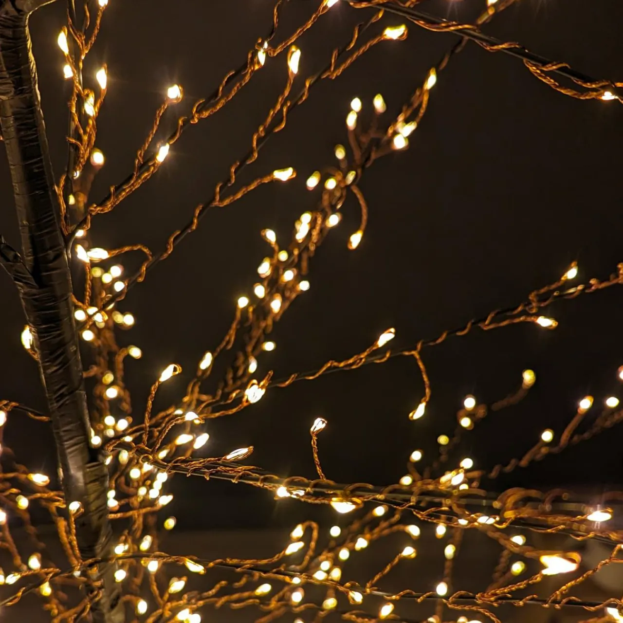 Arbre Lumineux|Arbre Lumineux|KAEMINGK Arbre lumineux 1755 LED (H175 cm) Christmas Luxe et blanc chaud Noir