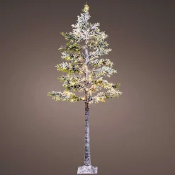 Personnage, Objet Grand Format|Arbre Lumineux|EMINZA Arbre lumineux 96 LED (H180 cm) Épicéa branches givrées Blanc chaud