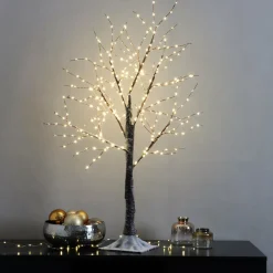 Arbre Lumineux|Arbre Lumineux|KAEMINGK Arbre lumineux 300 Micro LED (H100 cm) Bouleau Cayden Blanc chaud