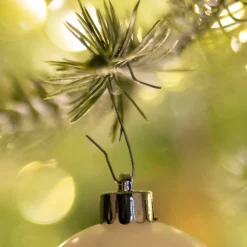 Boule De Noël|KAEMINGK Attache-boule Argent