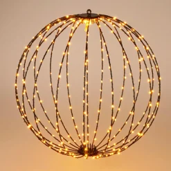Déco Et Objet De Noël|Déco Et Objet Lumineux|KOOPMAN Ballon de Noël lumineux 320 LED (D50 cm) Blanc chaud