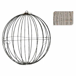 Déco Et Objet De Noël|Déco Et Objet Lumineux|KOOPMAN Ballon de Noël lumineux 320 LED (D50 cm) Blanc chaud