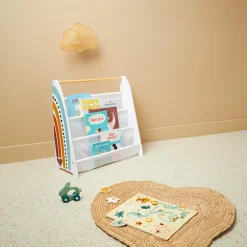 Petit Meuble Enfant|OSTARIA Bibliothèque enfant bois (60 x 62 cm) Leno Multicolore