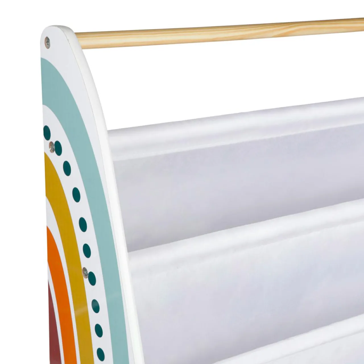 Petit Meuble Enfant|OSTARIA Bibliothèque enfant bois (60 x 62 cm) Leno Multicolore