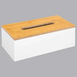 Accessoire Salle De Bain|ATMOSPHERA Boite à mouchoirs Modern Blanc