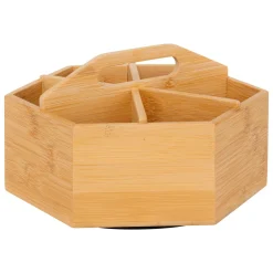 Rangement Et Organisateur|5 Five Simply Smart Boite à thé rotative bambou (22 x 12,5 cm) Néo Naturel