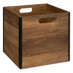 Panier Et Organisateur|5 Five Simply Smart Boite de rangement (31 x 31 x 31 cm) Mano foncé Bois