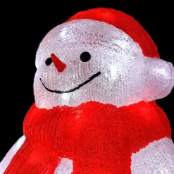 Père Noël, Animaux Et Personnage|Déco Et Objet Lumineux|EMINZA Bonhomme de neige lumineux 60 LED (H46 cm) Lenny Blanc froid