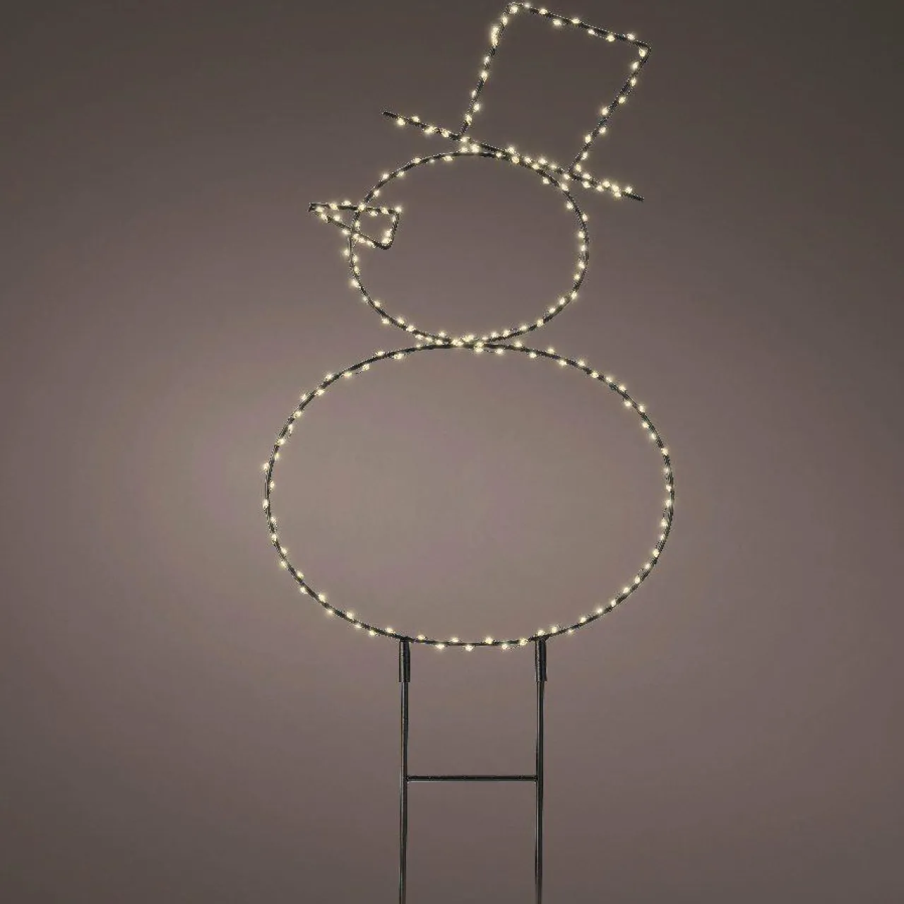 Déco Et Objet Lumineux|KAEMINGK Bonhomme de neige lumineux 180 LED (H47 cm) Blanc chaud