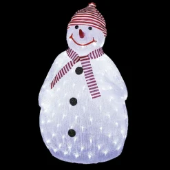 Déco Et Objet Lumineux|Feeric Lights & Christmas Bonhomme de neige lumineux 160 LED (H80 cm) Topek Blanc froid