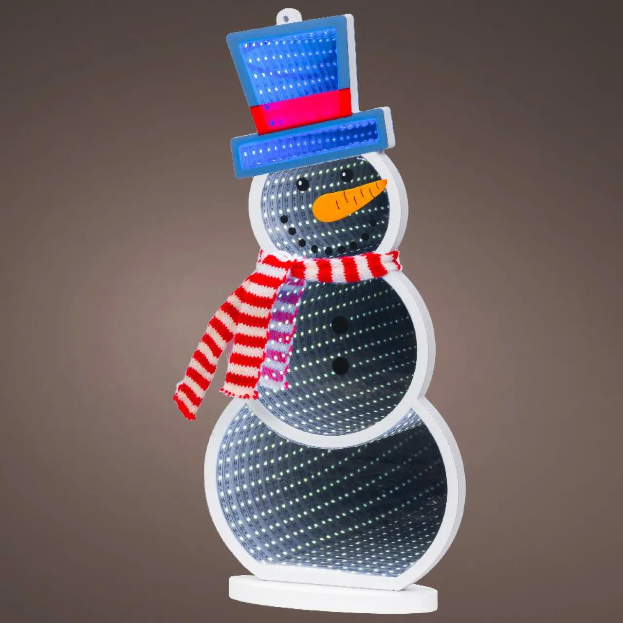 Père Noël, Animaux Et Personnage|Déco Et Objet De Noël|KAEMINGK Bonhomme de neige lumineux 137 LED (H40 cm) Infinity Multicolore