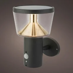 Luminaire Jardin|Eclairage Extérieur|#N/A Borne de jardin solaire murale 600 lumens (H23 cm) Orion lux Gris Anthracite