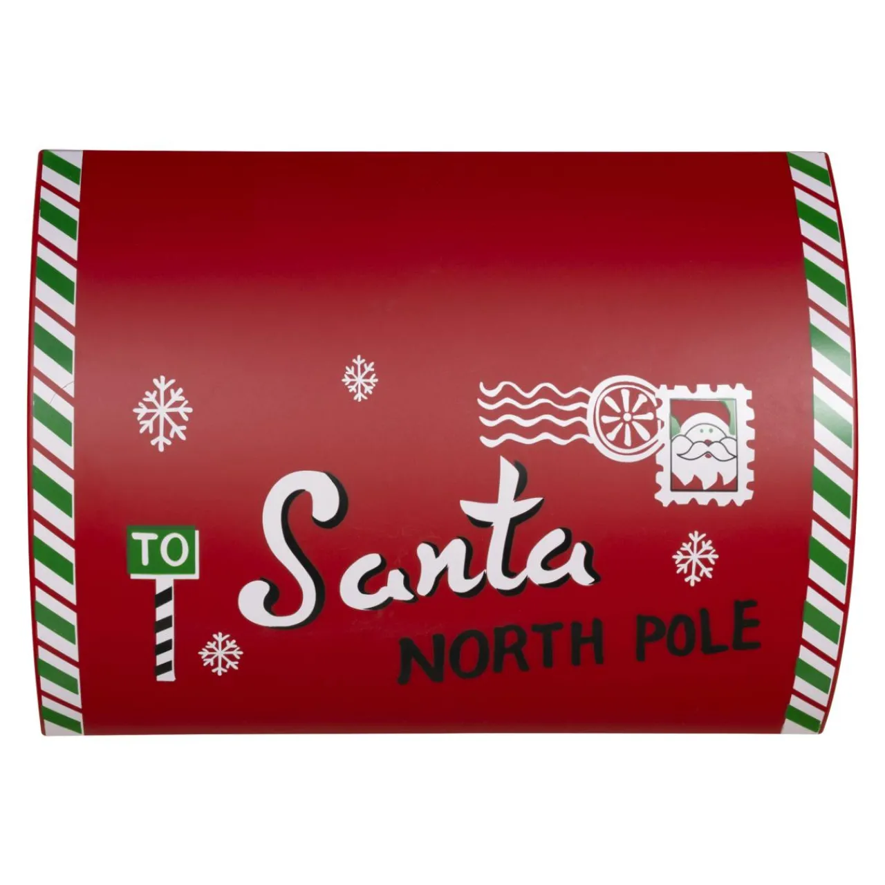 Déco Et Objet De Noël|Déco Et Objet Lumineux|JJA Boîte aux lettres lumineuse à piles LED (H41 cm) Bonhomme de neige Rouge