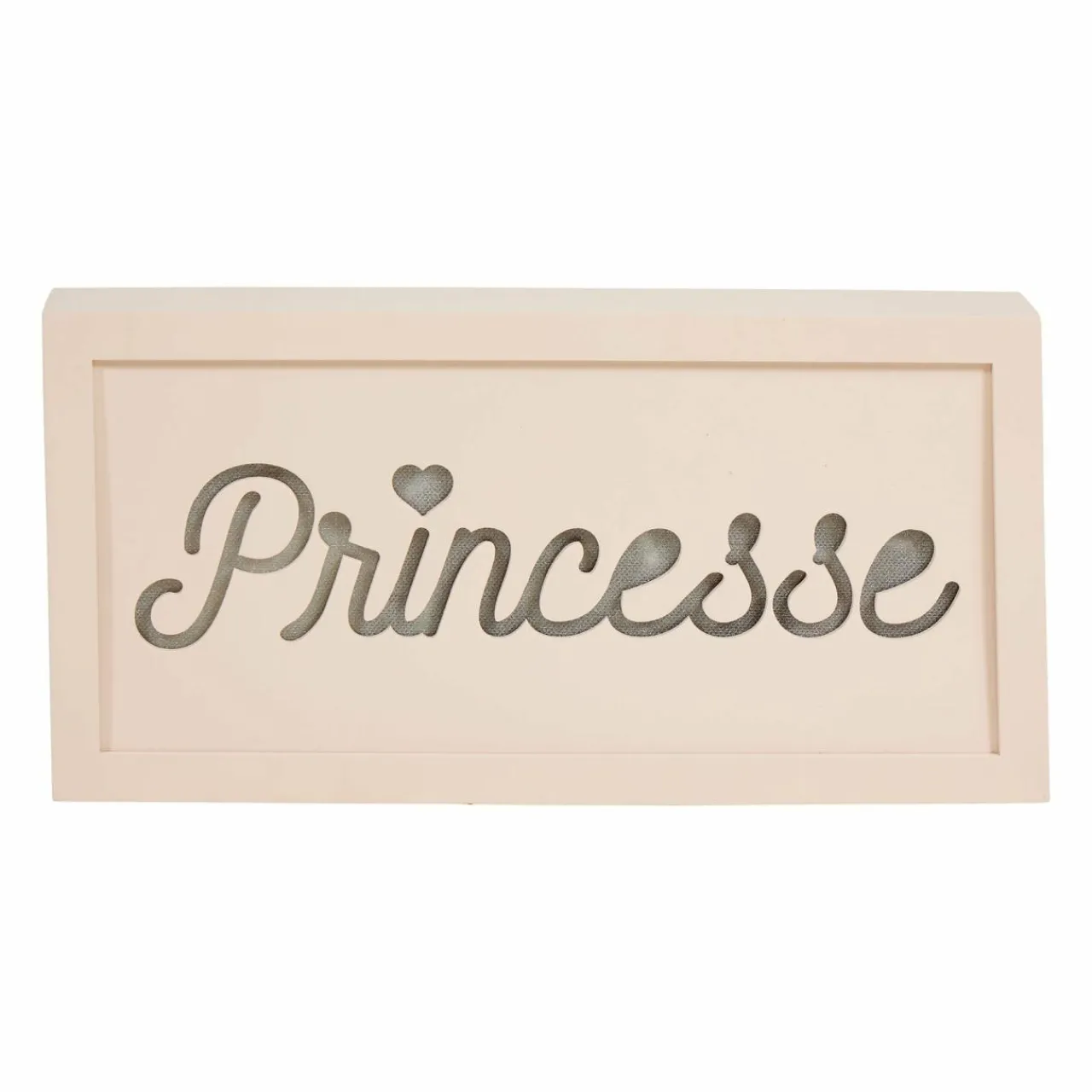 Objet Déco Enfant|OSTARIA Boîte bois lumineuse (30 x 15 cm) Princesse Rose