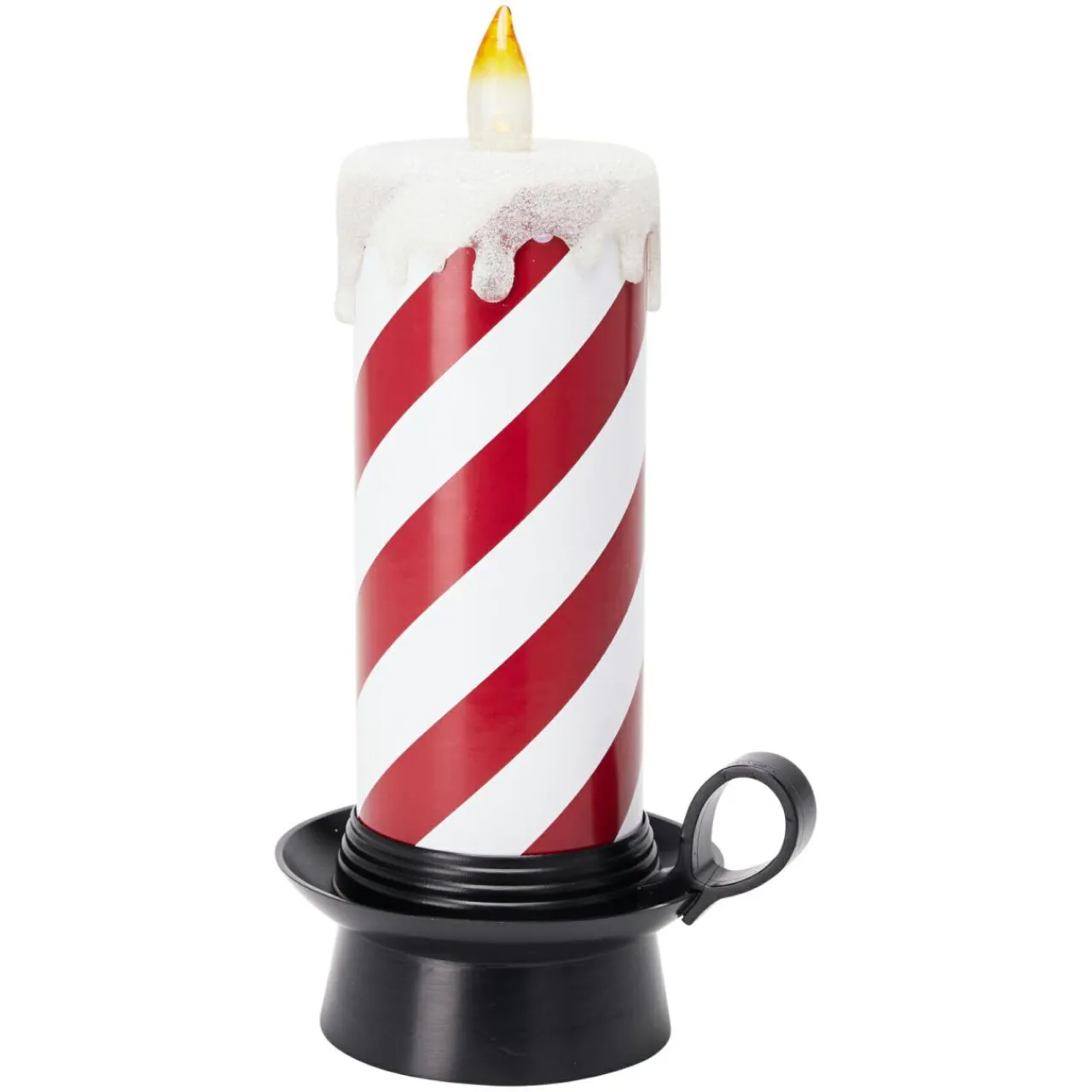 Déco Et Objet Lumineux|KOOPMAN Bougie lumineuse déco LED (H30 cm) Candy Candle et blanc Rouge