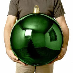 Boule Grand Format|Boule De Noël|EMINZA Boule de Noël (D400 mm) New Alpine XXL Vert sapin